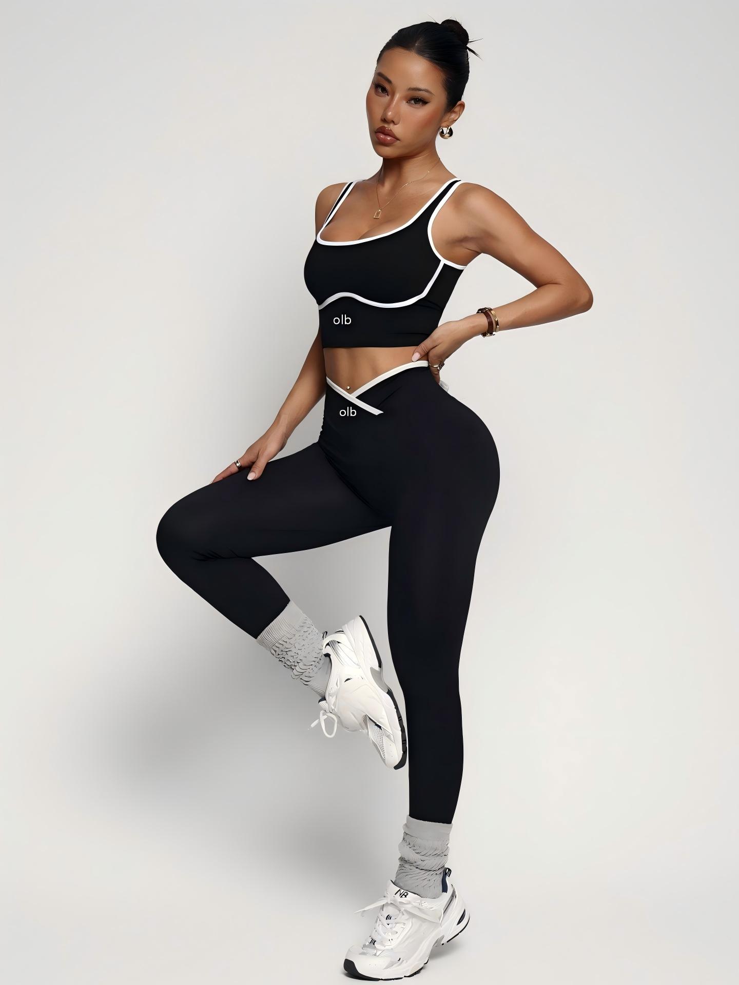 Herbal Yoga - Conjunto deportivo de 2 piezas, top
