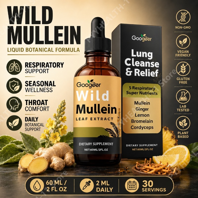 Herbal Wellness Supplement - Gotas Líquidas de Verbasco, Mezcla Herbal