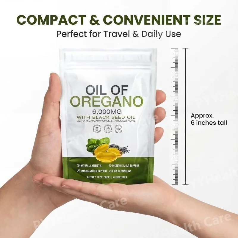 Cápsulas de Aceite de Orégano  - Herbal Wellness Supplement reseña y precio