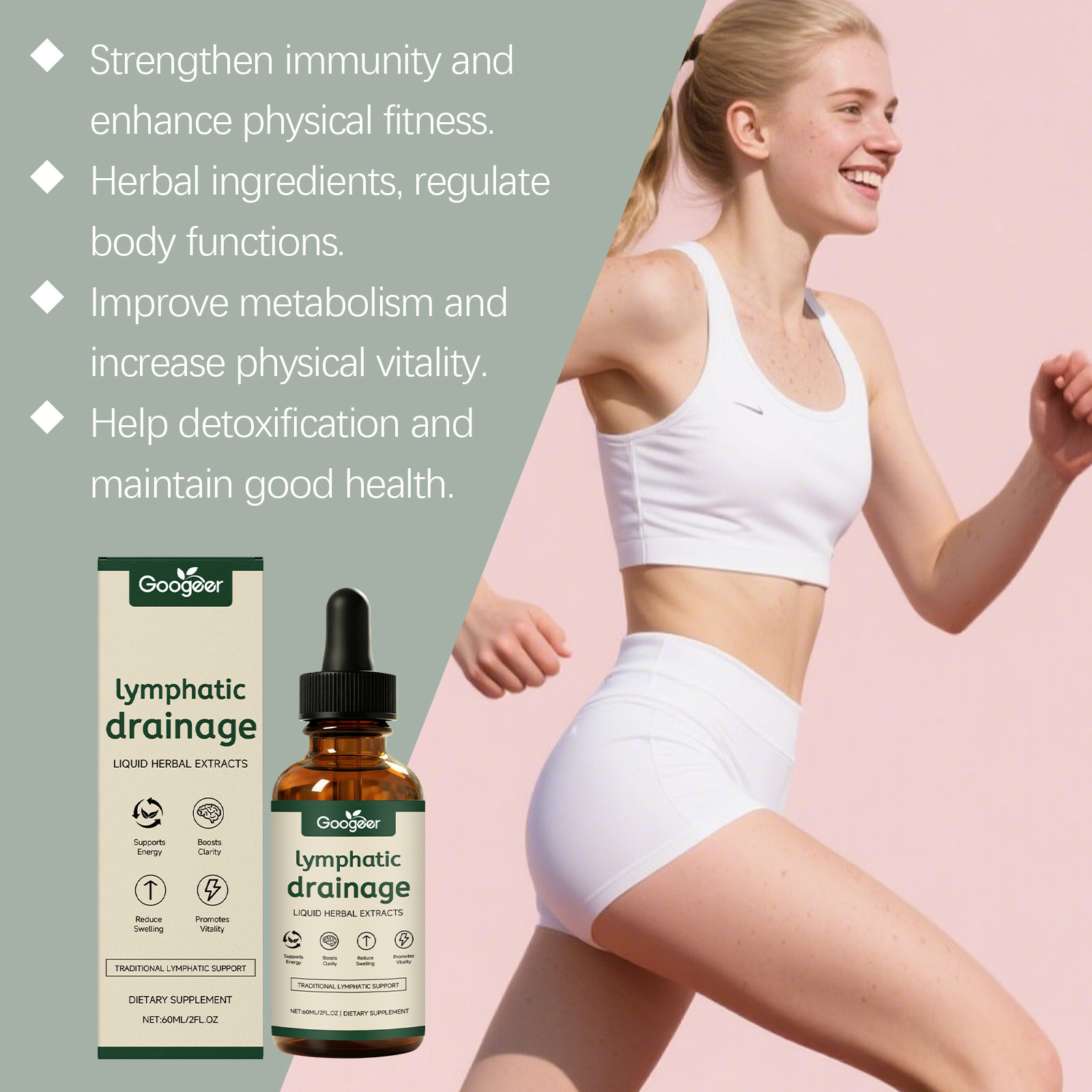 Gotas para Drenaje Linfático 1 - Herbal Wellness Supplement reseña y precio