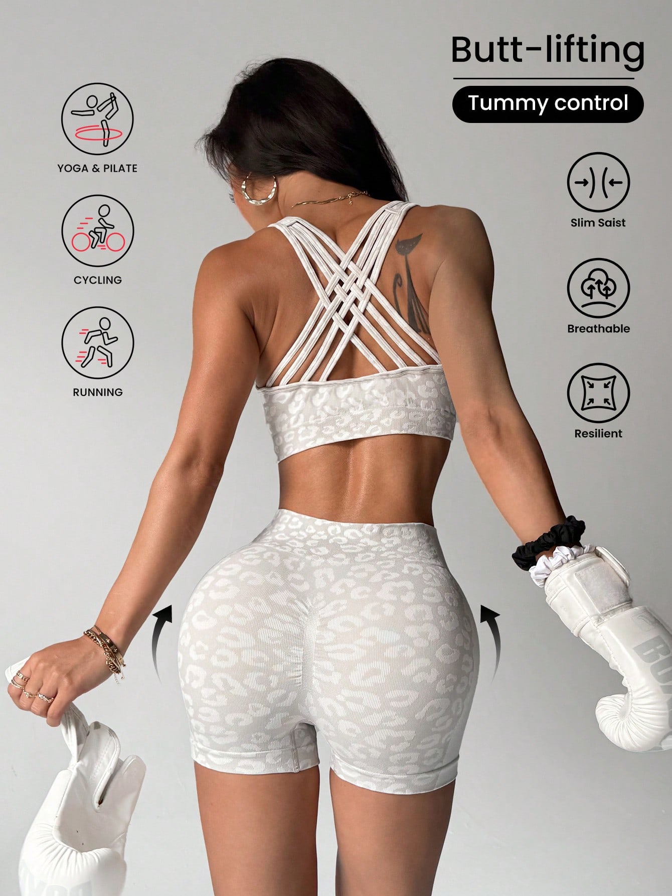 Conjunto de yoga con estampado - Herbal Yoga reseña y precio
